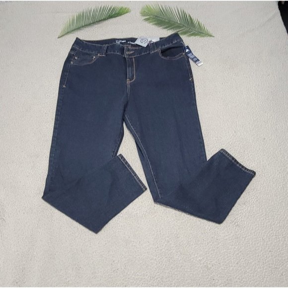 Lane Bryant Women's Curvy Straight Leg Blue‎ Denim Jeans Plus Size 20-NWT - Picture 4 of 11